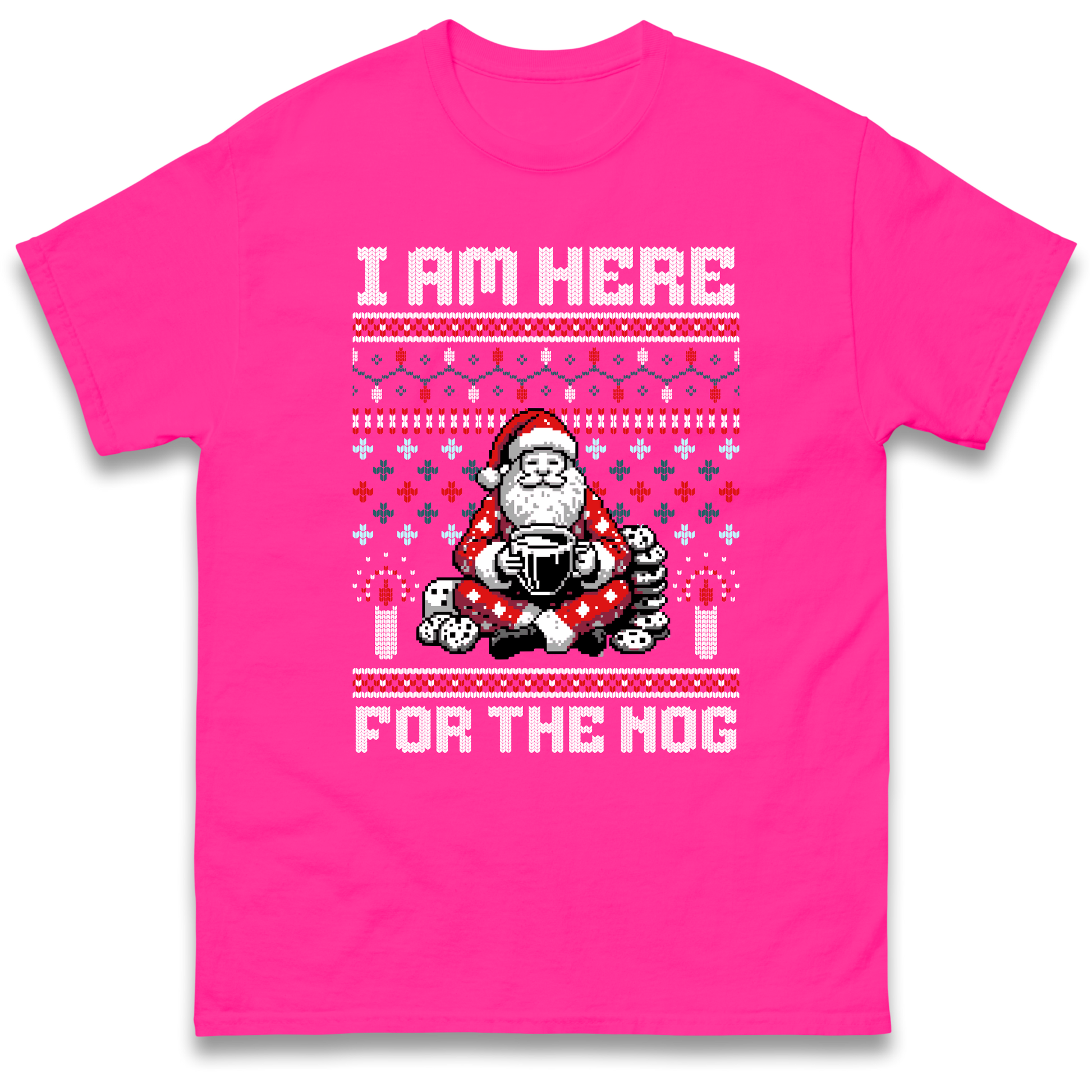 I am Here For The Nog Christmas T Shirt