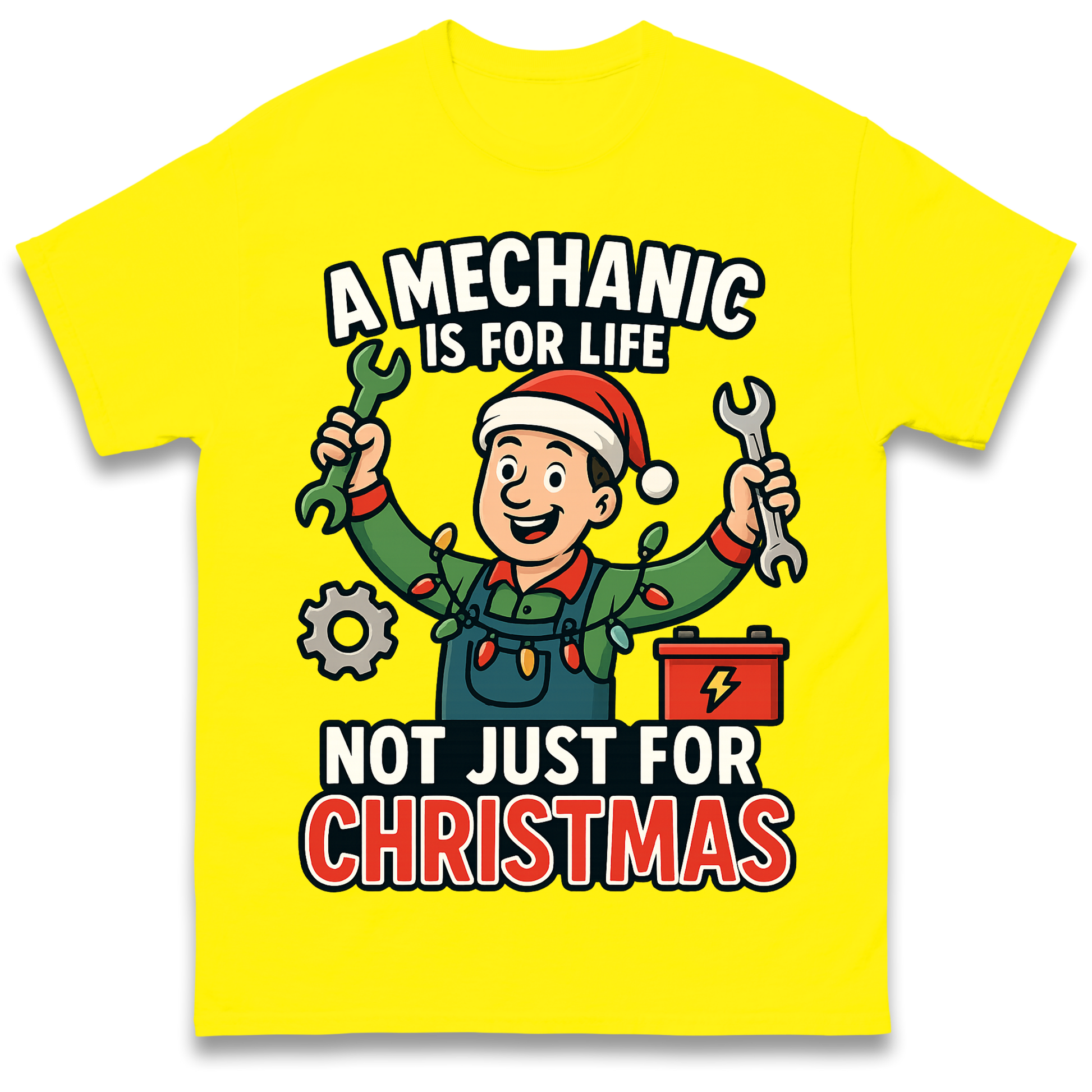 Mechanic Christmas T Shirt
