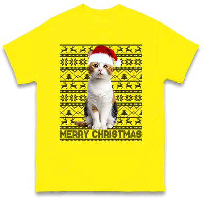 Merry Christmas Cat T Shirt