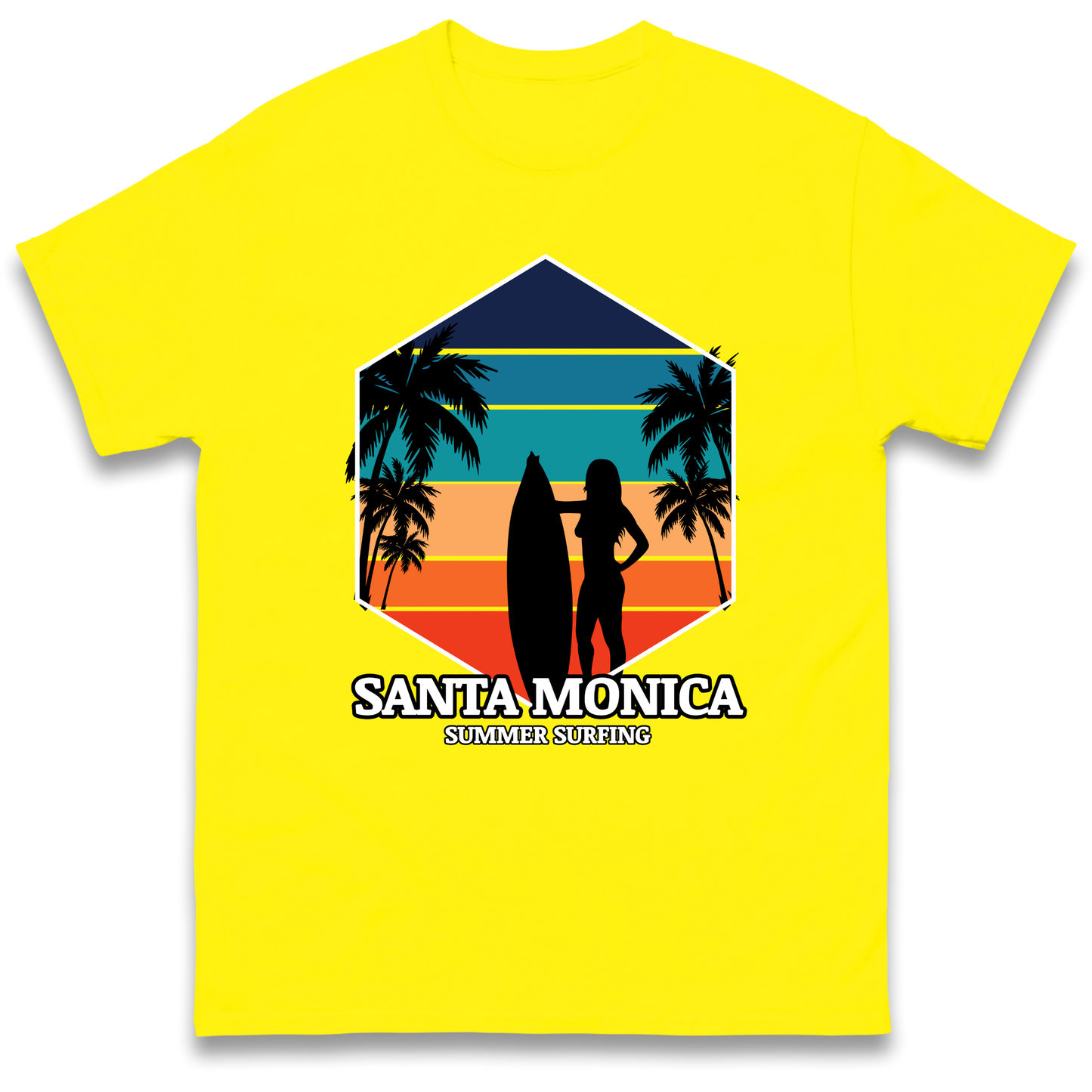Santa Monica Summer Surfing T Shirt