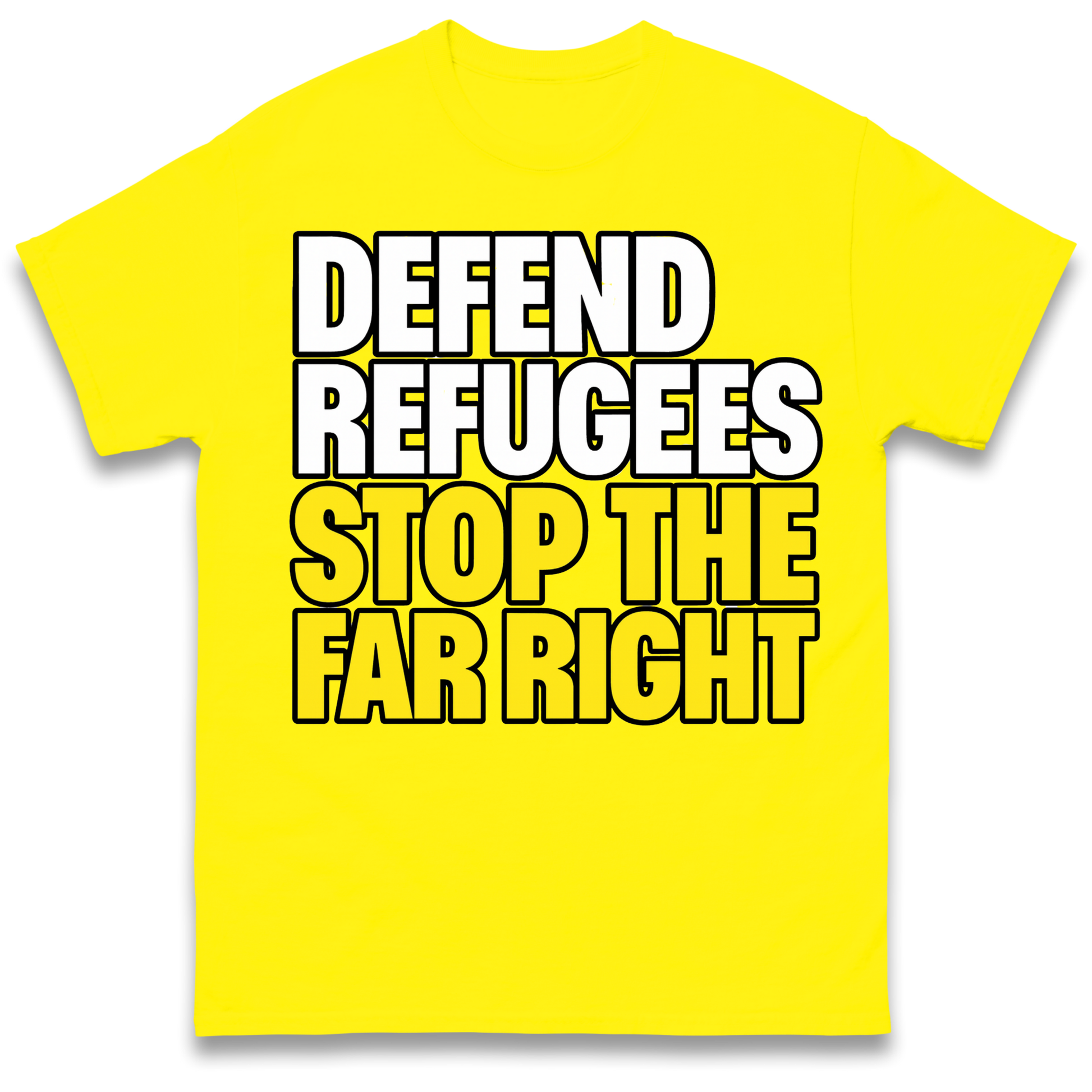 Defend Refugees Stop The Far Right T Shirt