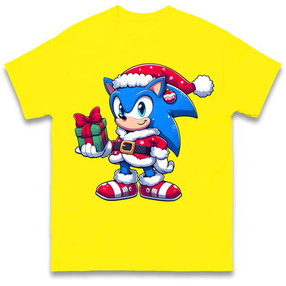 Sonic The Hedgehog Santa T Shirt