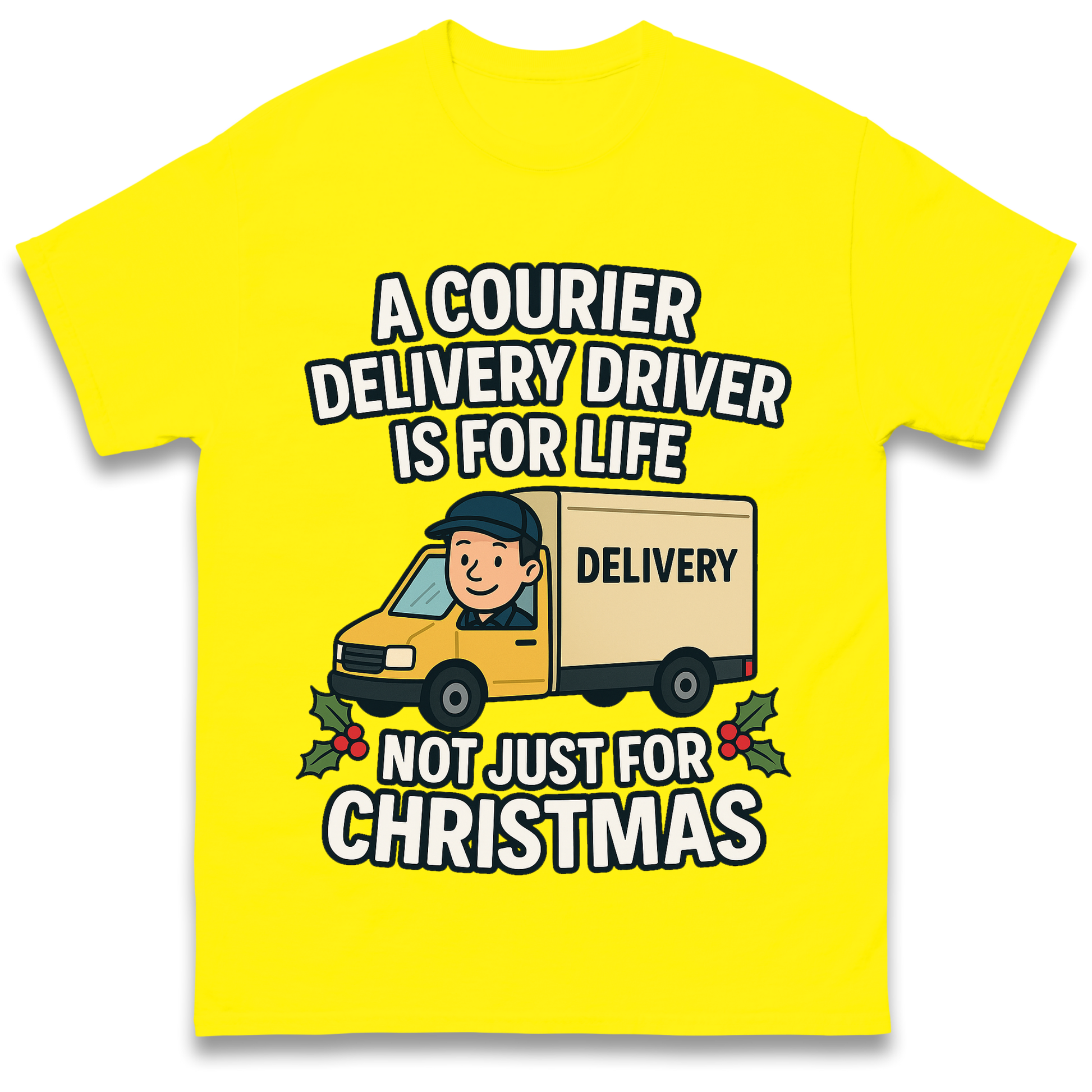 Courier Delivery Driver Christmas T Shirt
