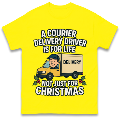 Courier Delivery Driver Christmas T Shirt