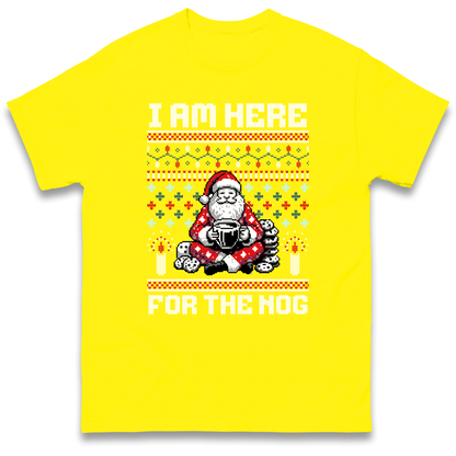 I am Here For The Nog Christmas T Shirt