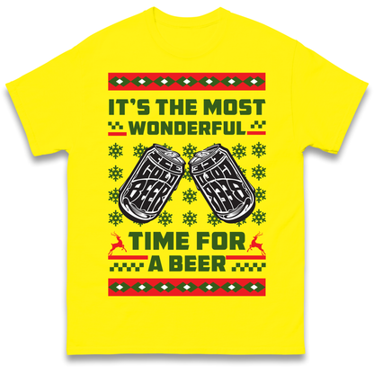 Its The Most Wonderful Time For A Beer Christmas T Shirt