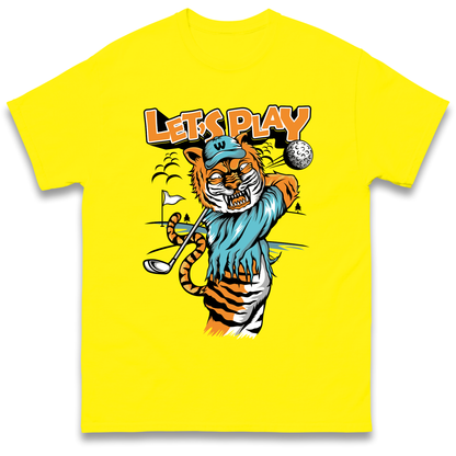 Lets Play Golf Tiger T Shirt