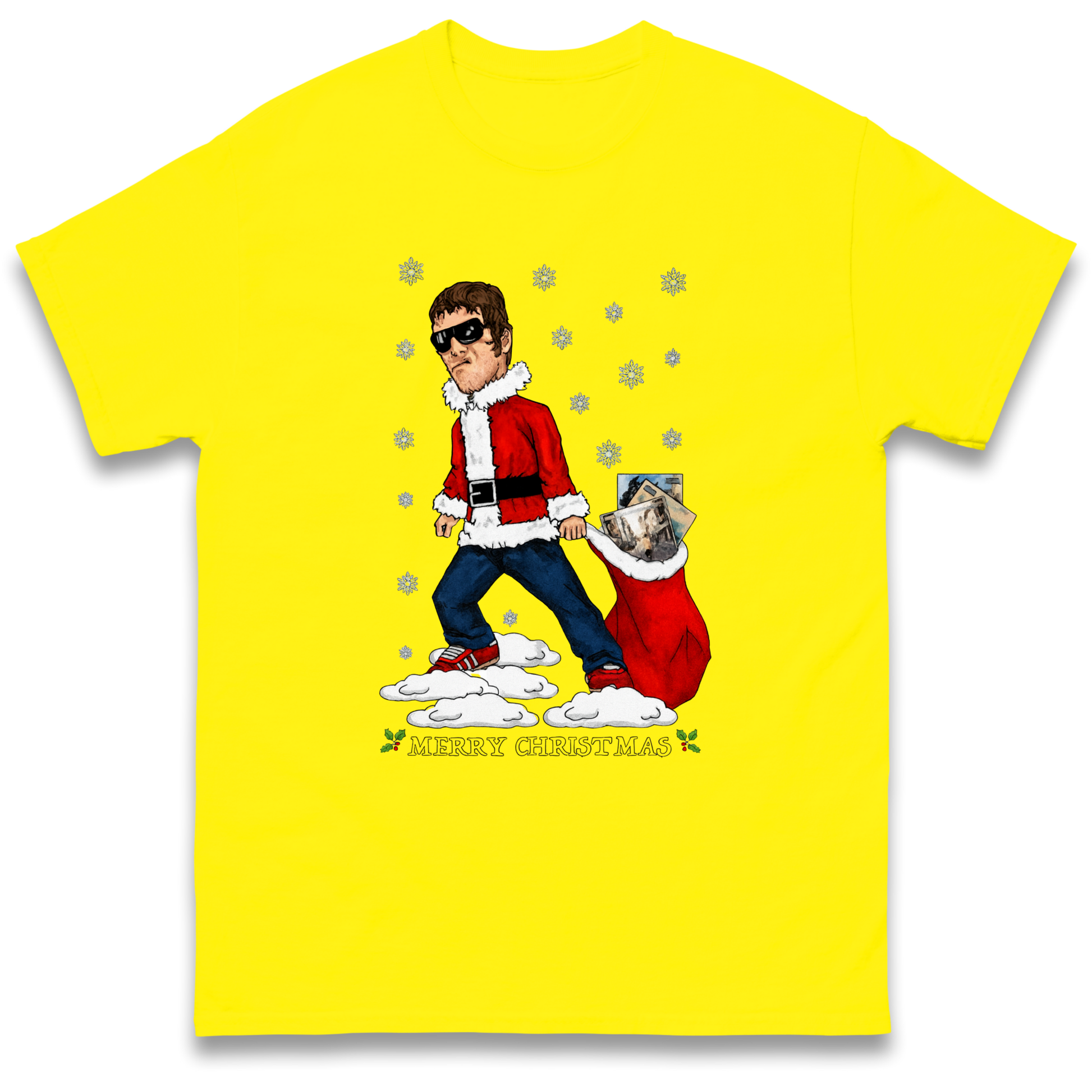 Liam Gallagher Christmas Santa T Shirt