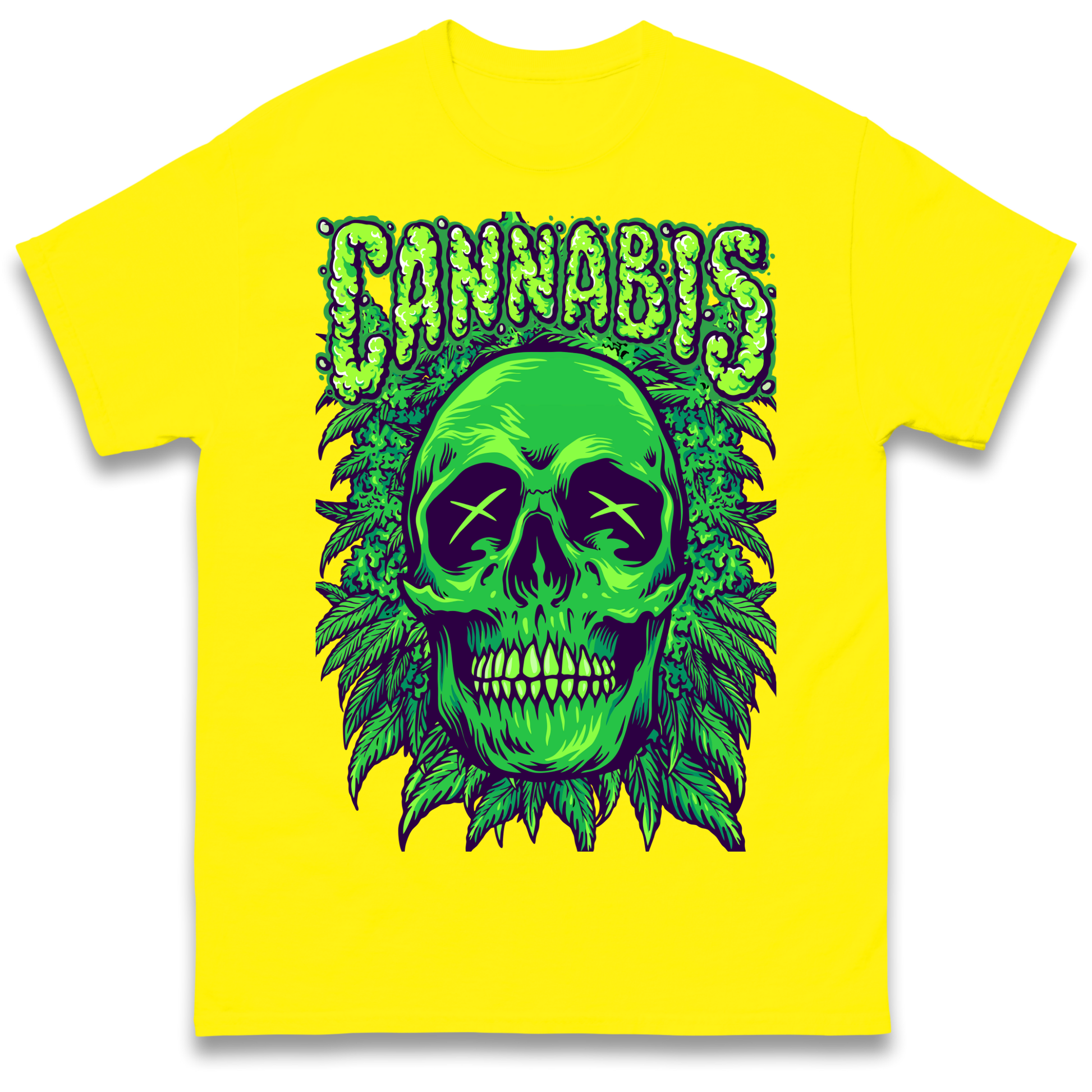 Cannabis Skull T Shirt