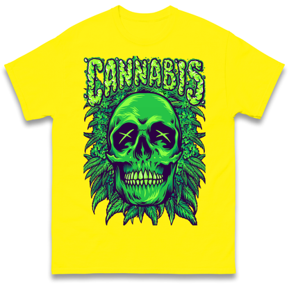 Cannabis Skull T Shirt