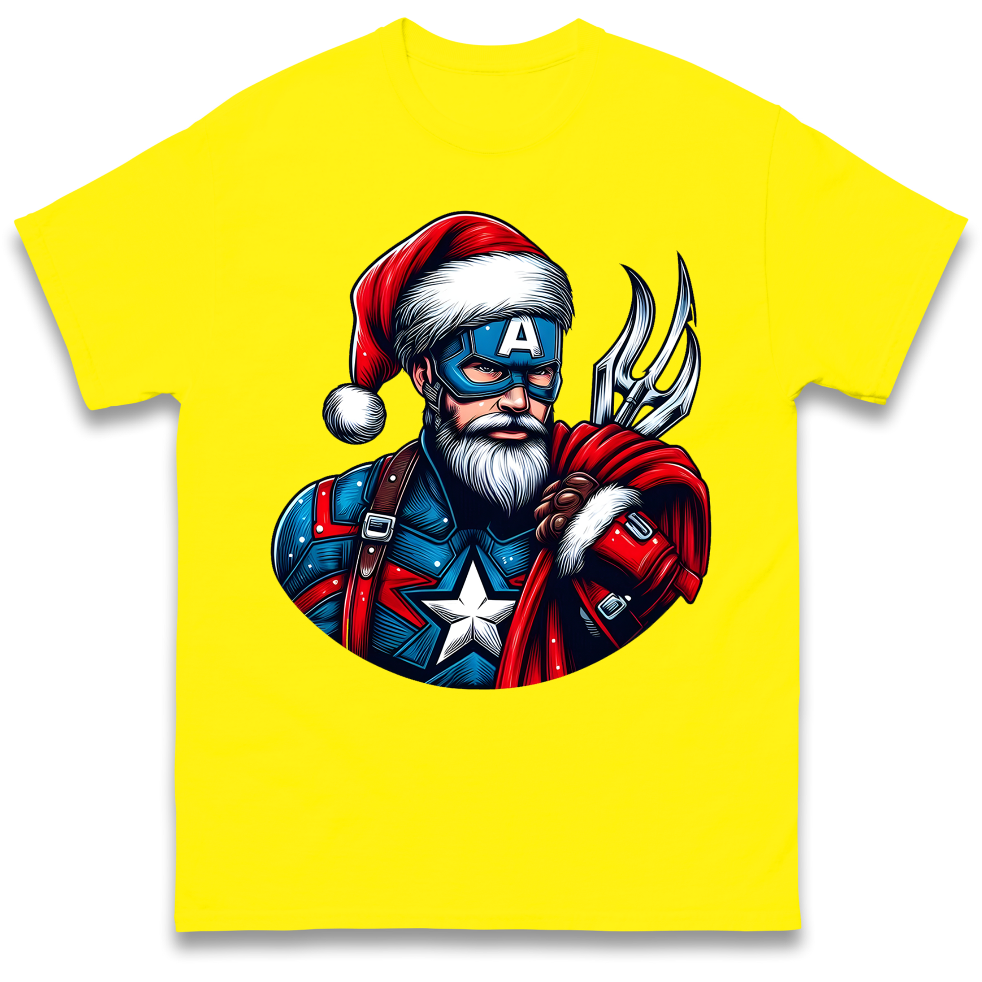 Captain America Santa T Shirt