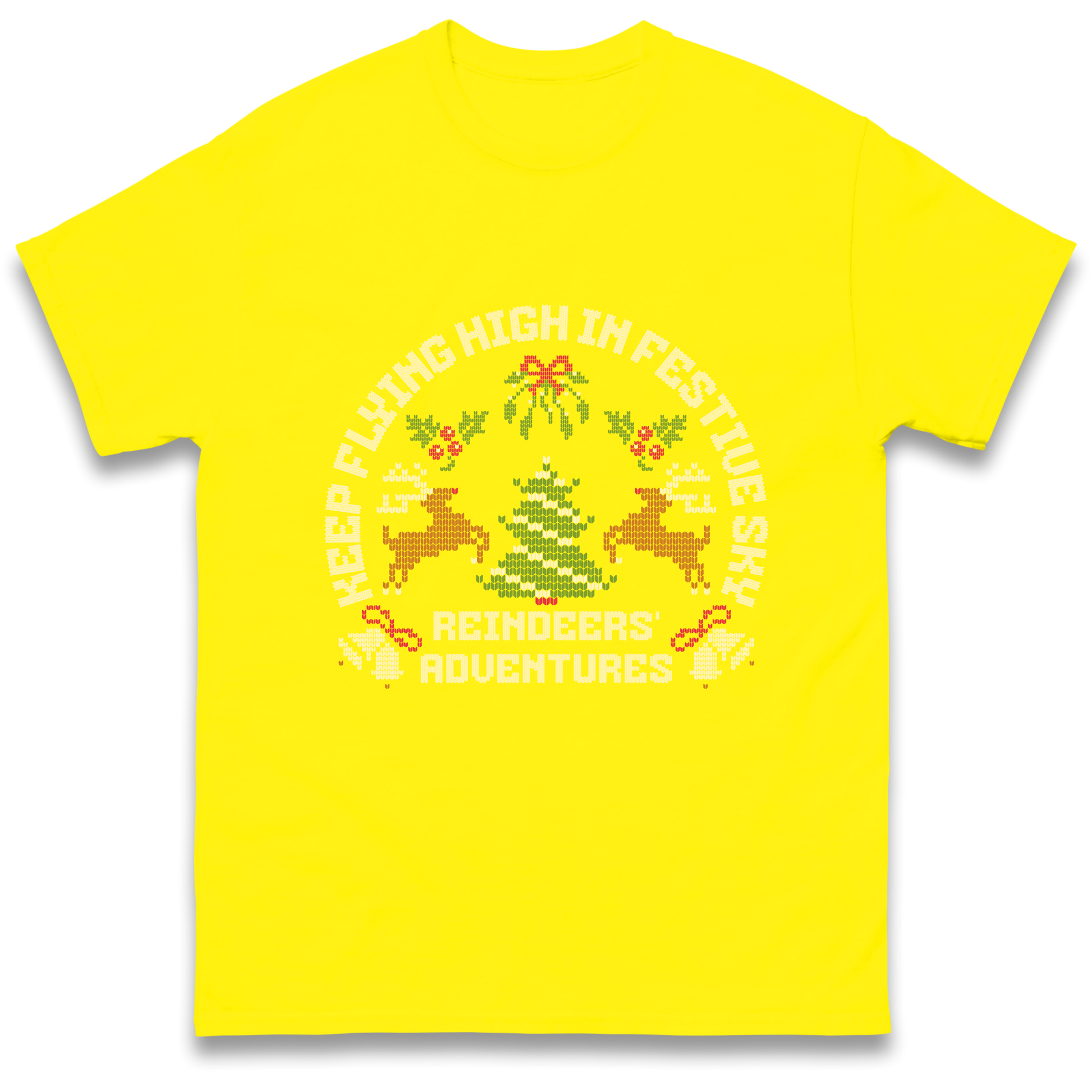 Keep Flying High In Festive Sky Christmas T Shirt