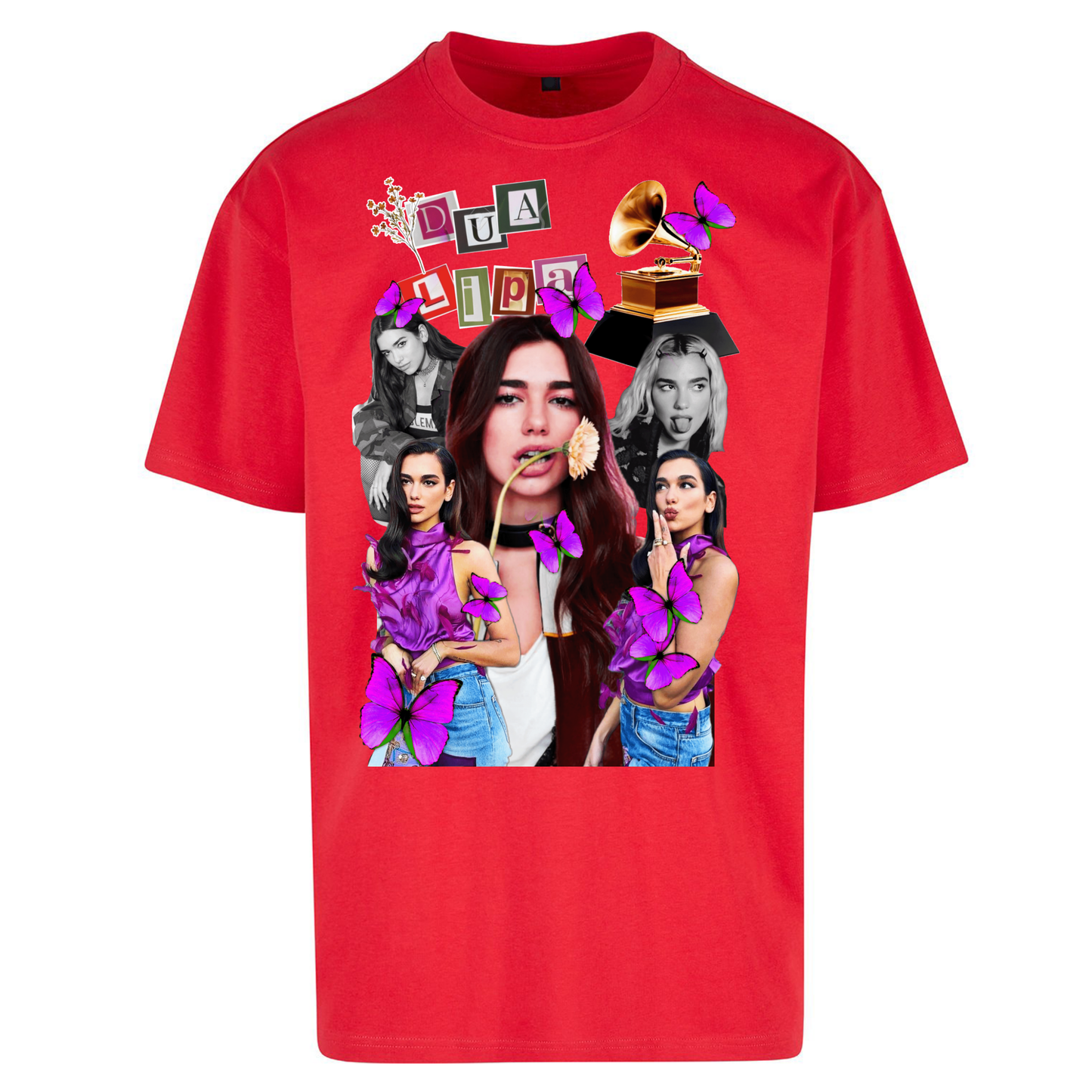 Dua Lipa Butterflies Oversized T Shirt