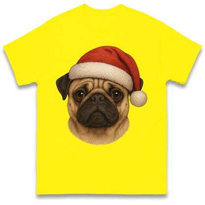 Pug Face Christmas T Shirt