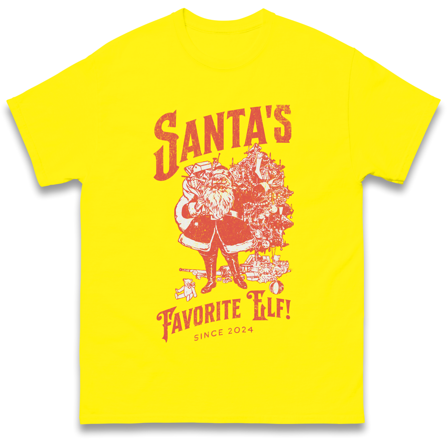 Santas Favourite Elf Christmas T Shirt