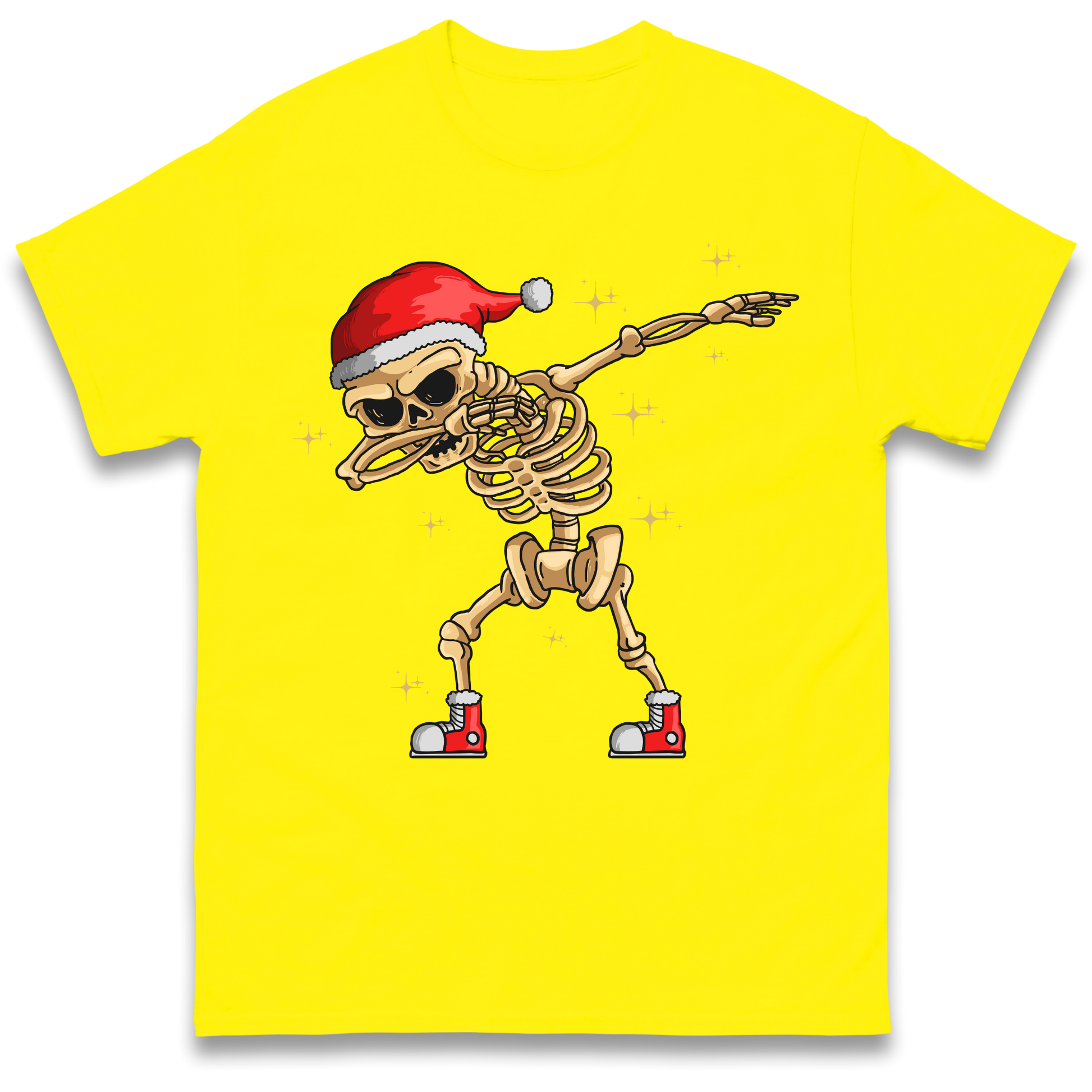Santa Skellington Dabbing Christmas T Shirt