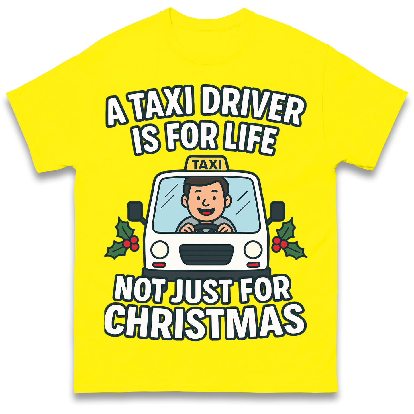 Taxi Driver Christmas T Shirt