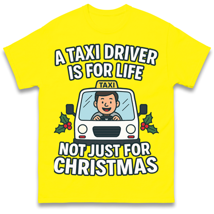 Taxi Driver Christmas T Shirt