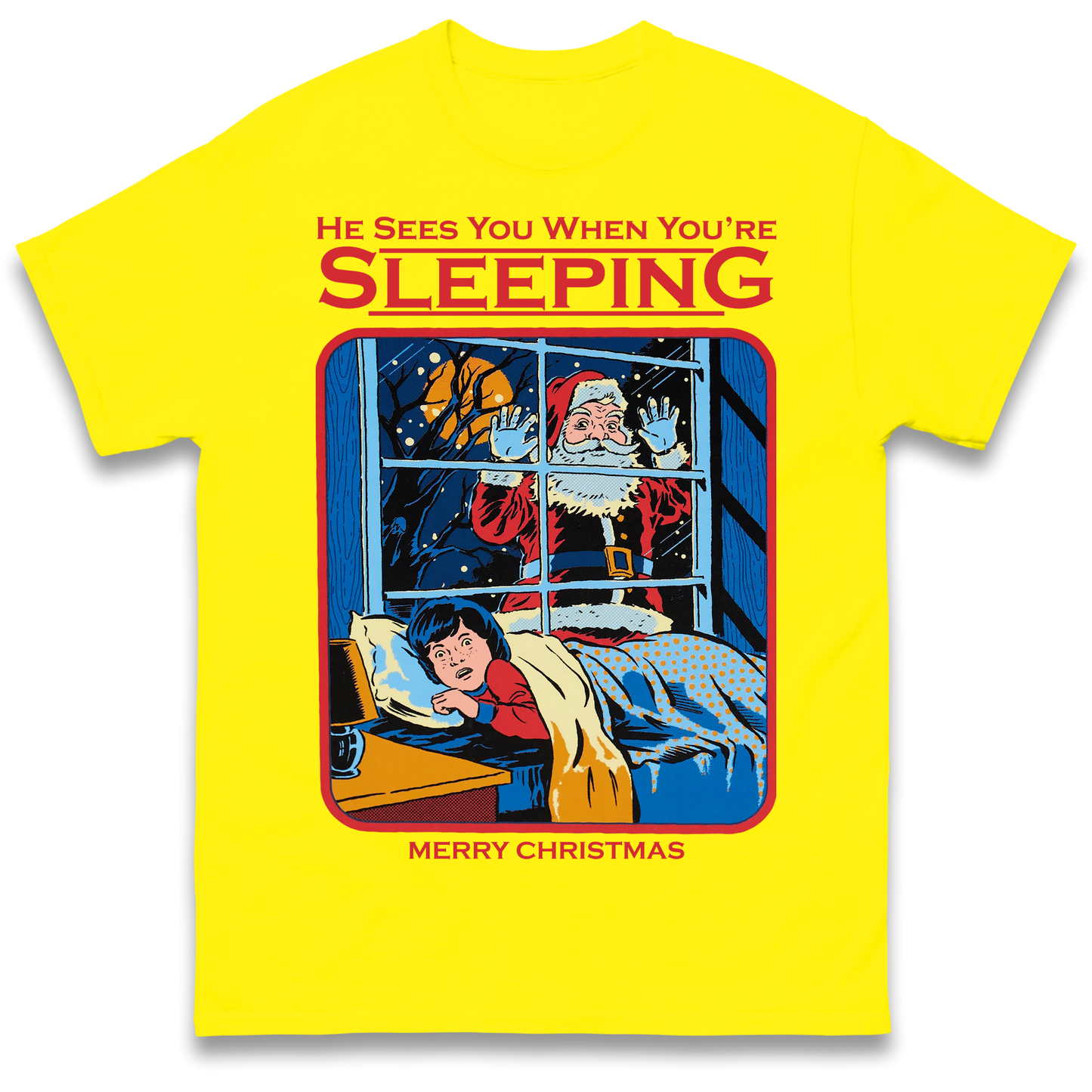 Creepy Santa Claus Christmas T Shirt