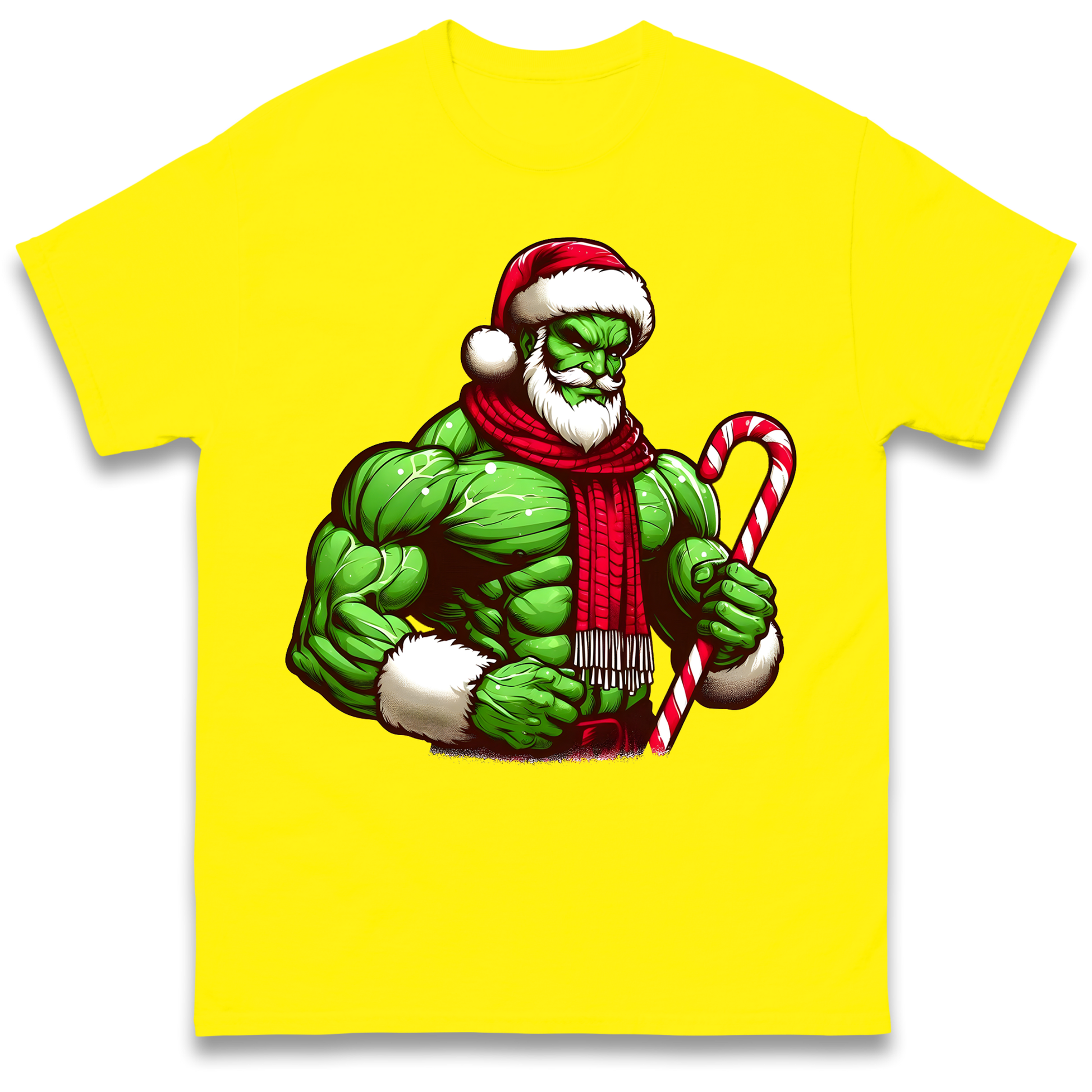 The Hulk Candy Cane Santa T Shirt