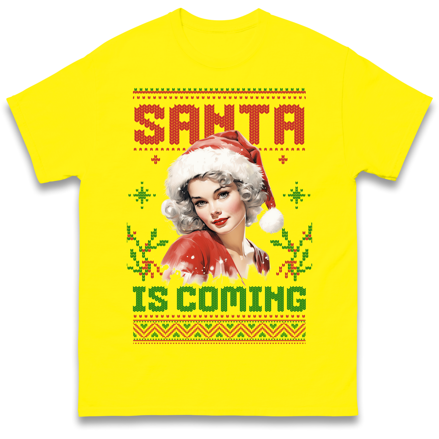 Santa is Coming Christmas T Shirt