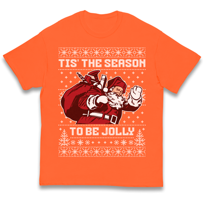 Tis The Season To Be Jolly Christmas kids t shirt
