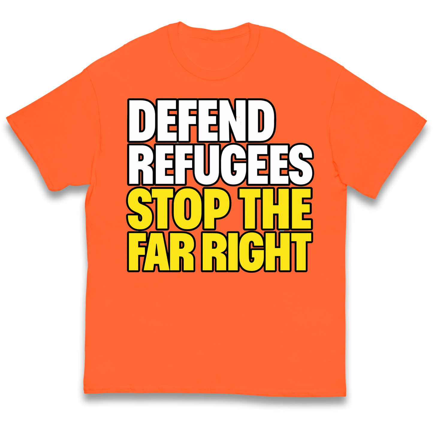 Defend Refugees Stop The Far Right kids t shirt