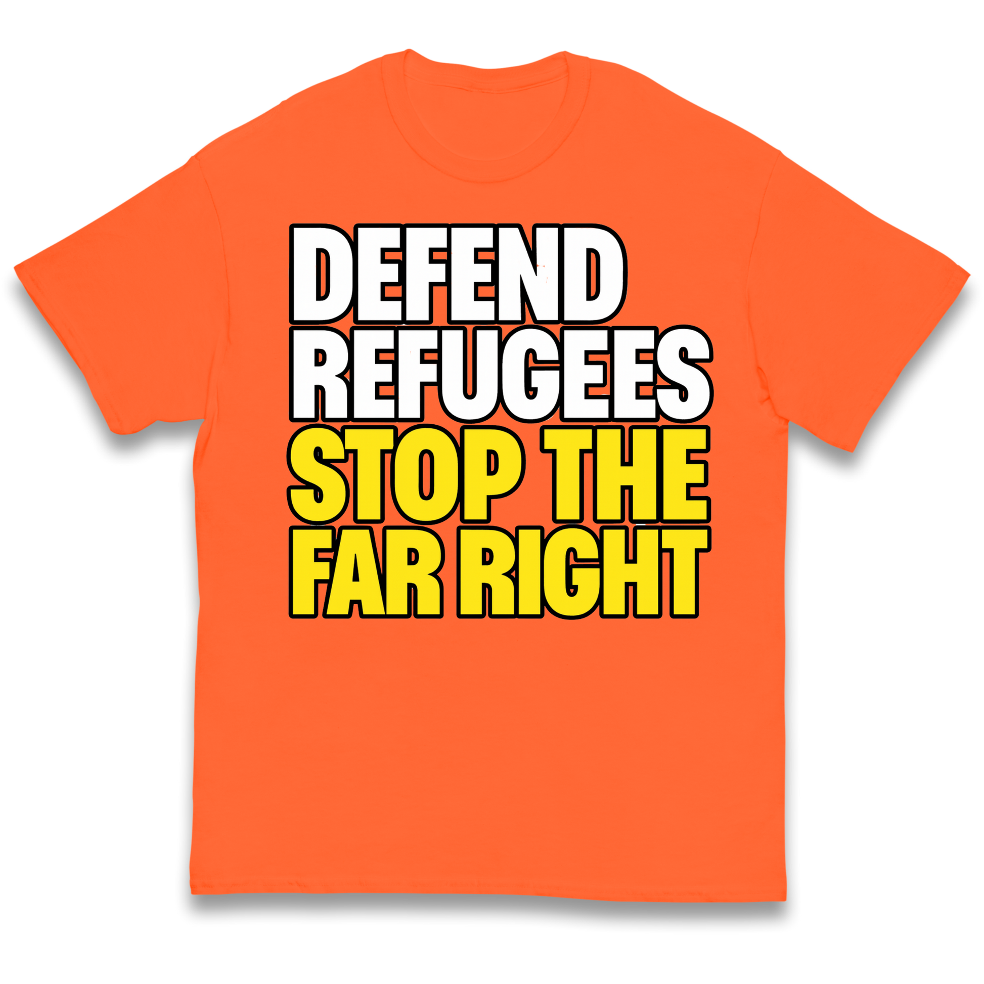 Defend Refugees Stop The Far Right kids t shirt