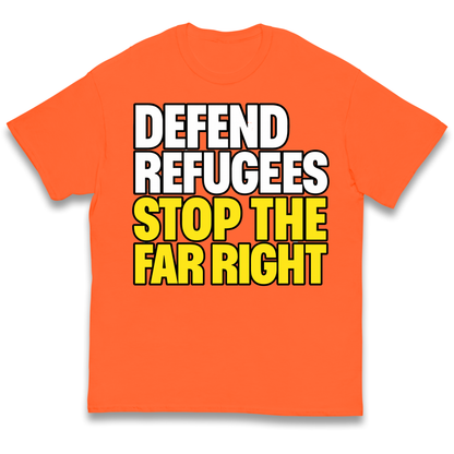 Defend Refugees Stop The Far Right kids t shirt