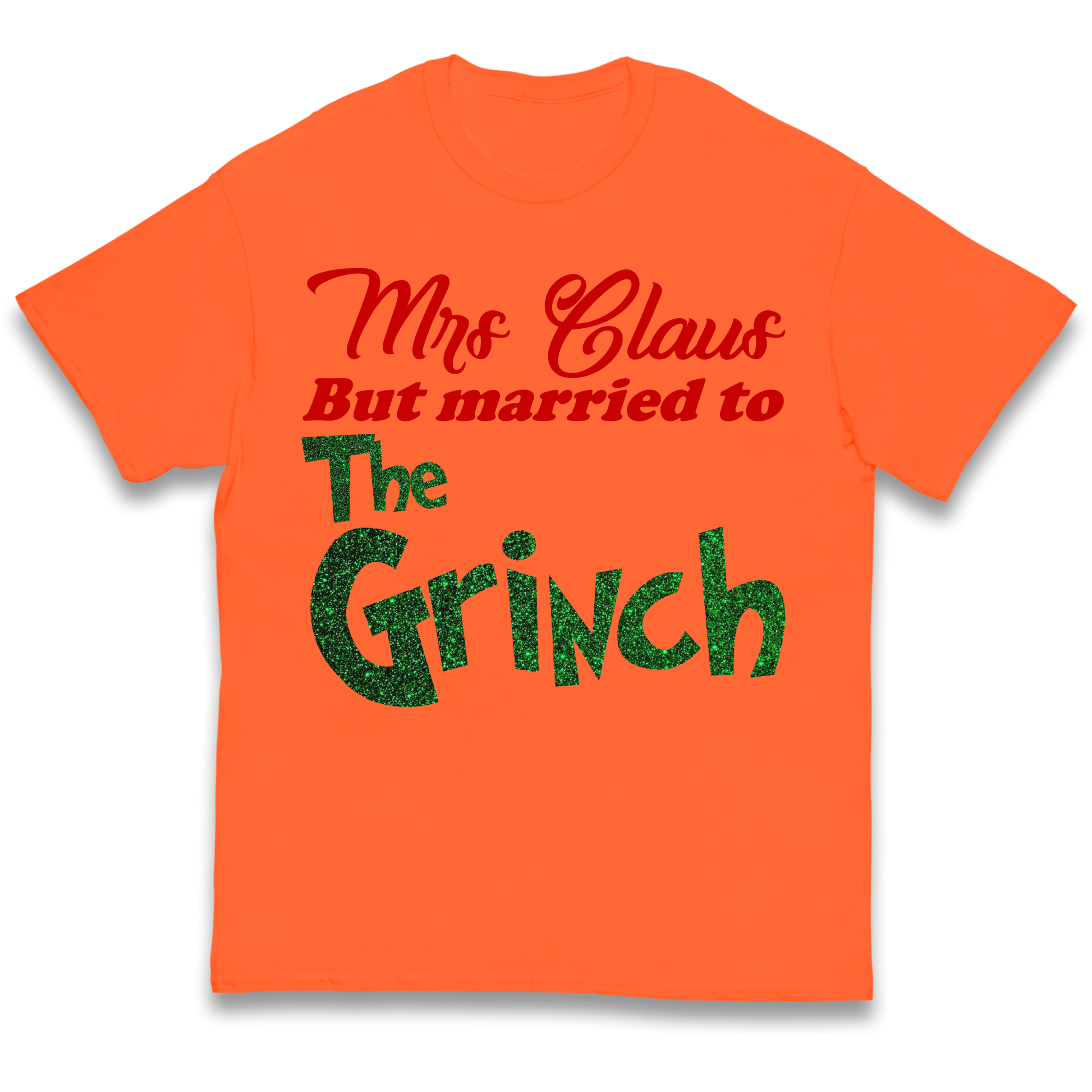 Mrs Claus But Married To The Grinch Christmas kids t shirt