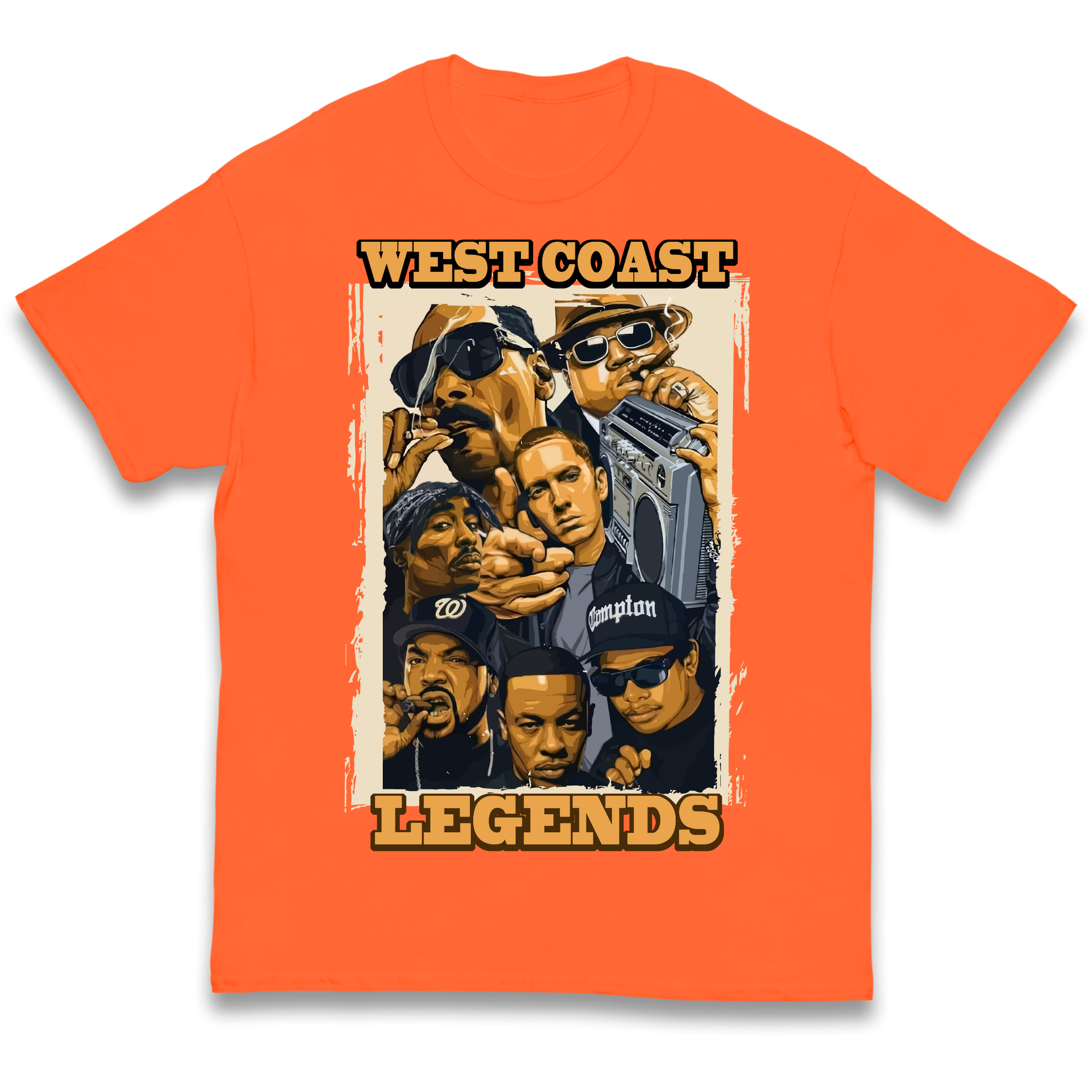 West Coast Legends Rappers kids t shirt