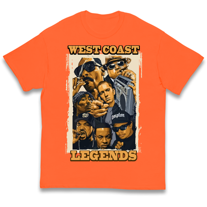 West Coast Legends Rappers kids t shirt