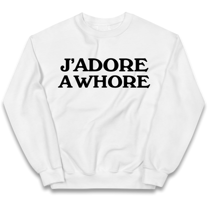 J'Adore A Whore Kids Sweatshirt