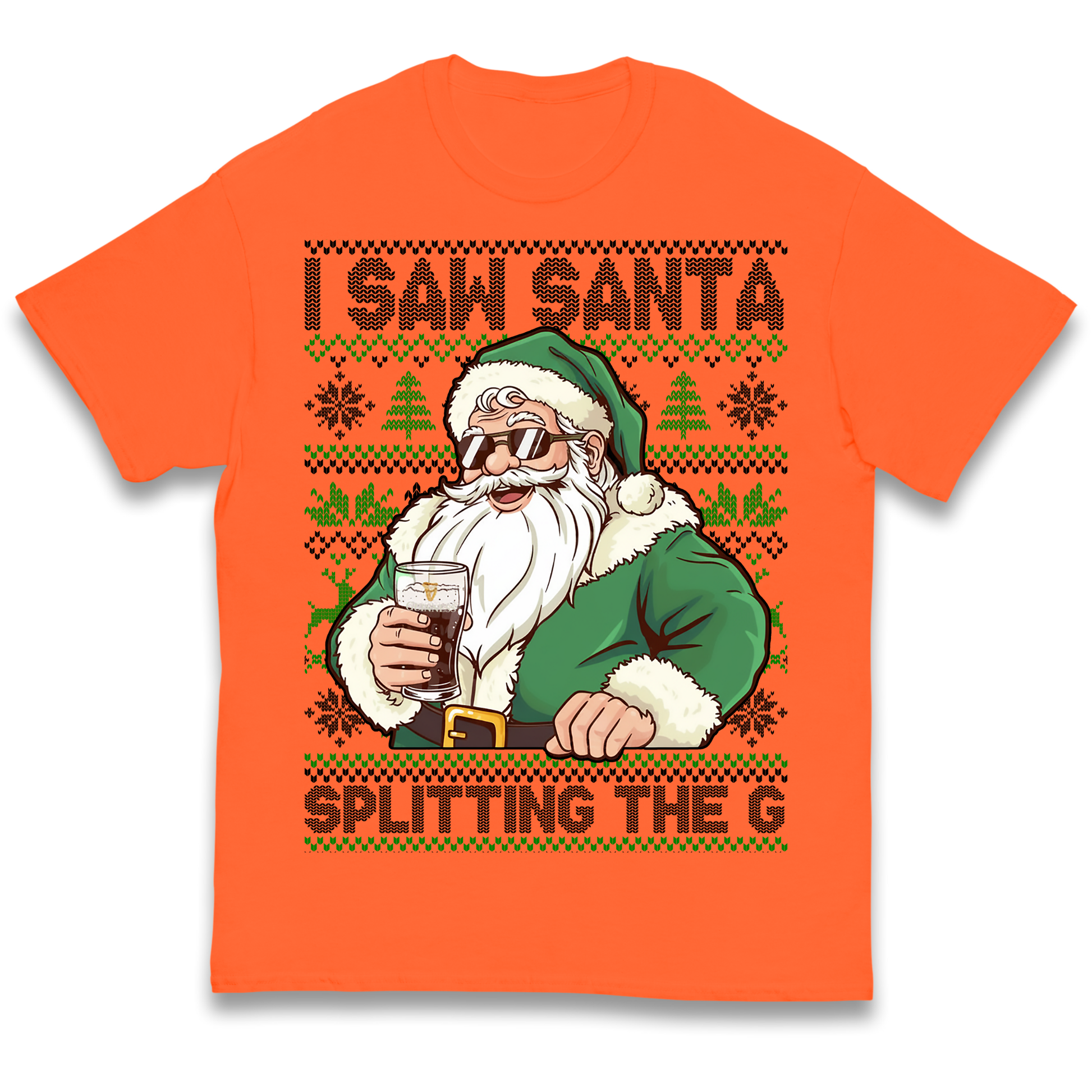 Santa Splitting The G Kids T Shirt