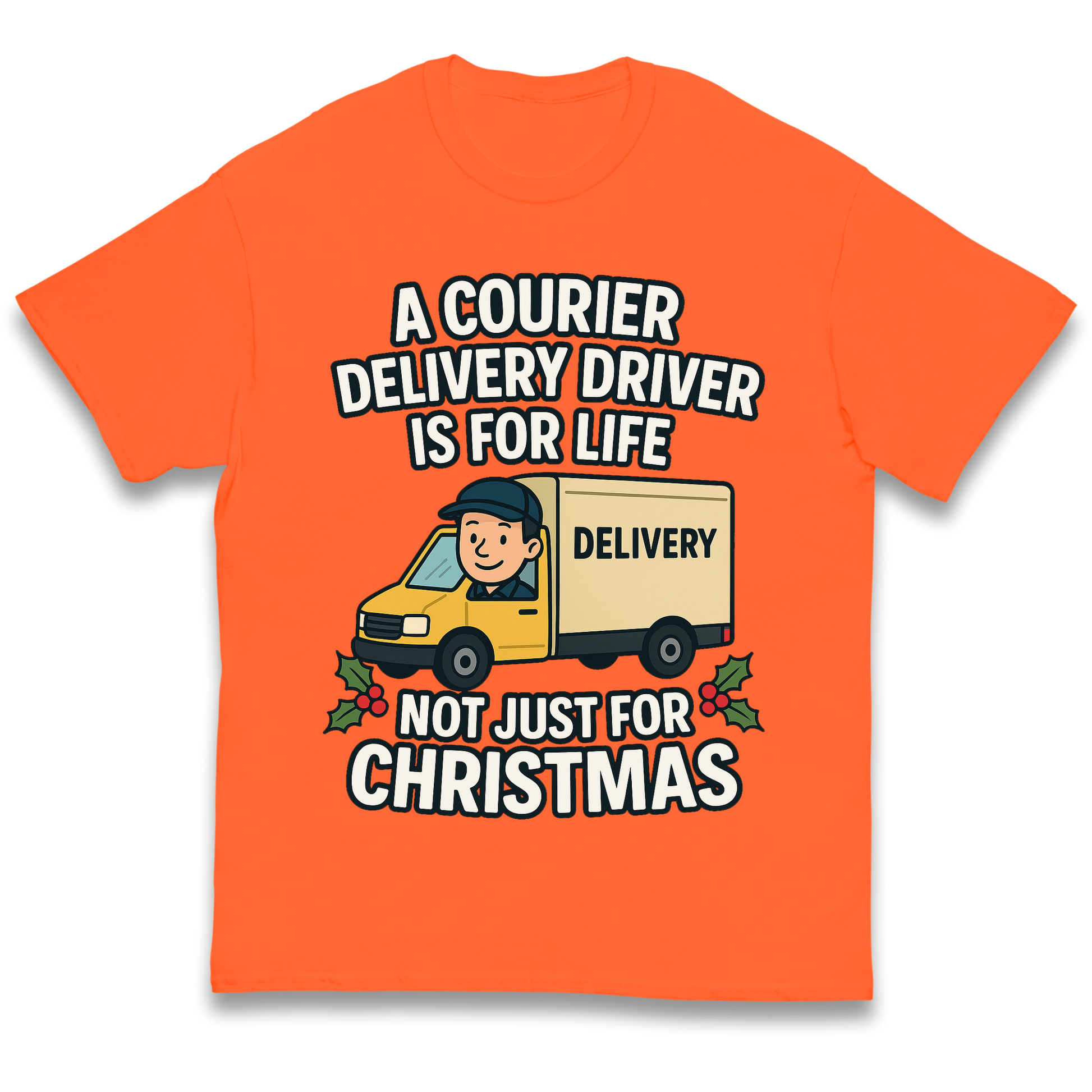 Courier Delivery Driver Christmas Kids T Shirt
