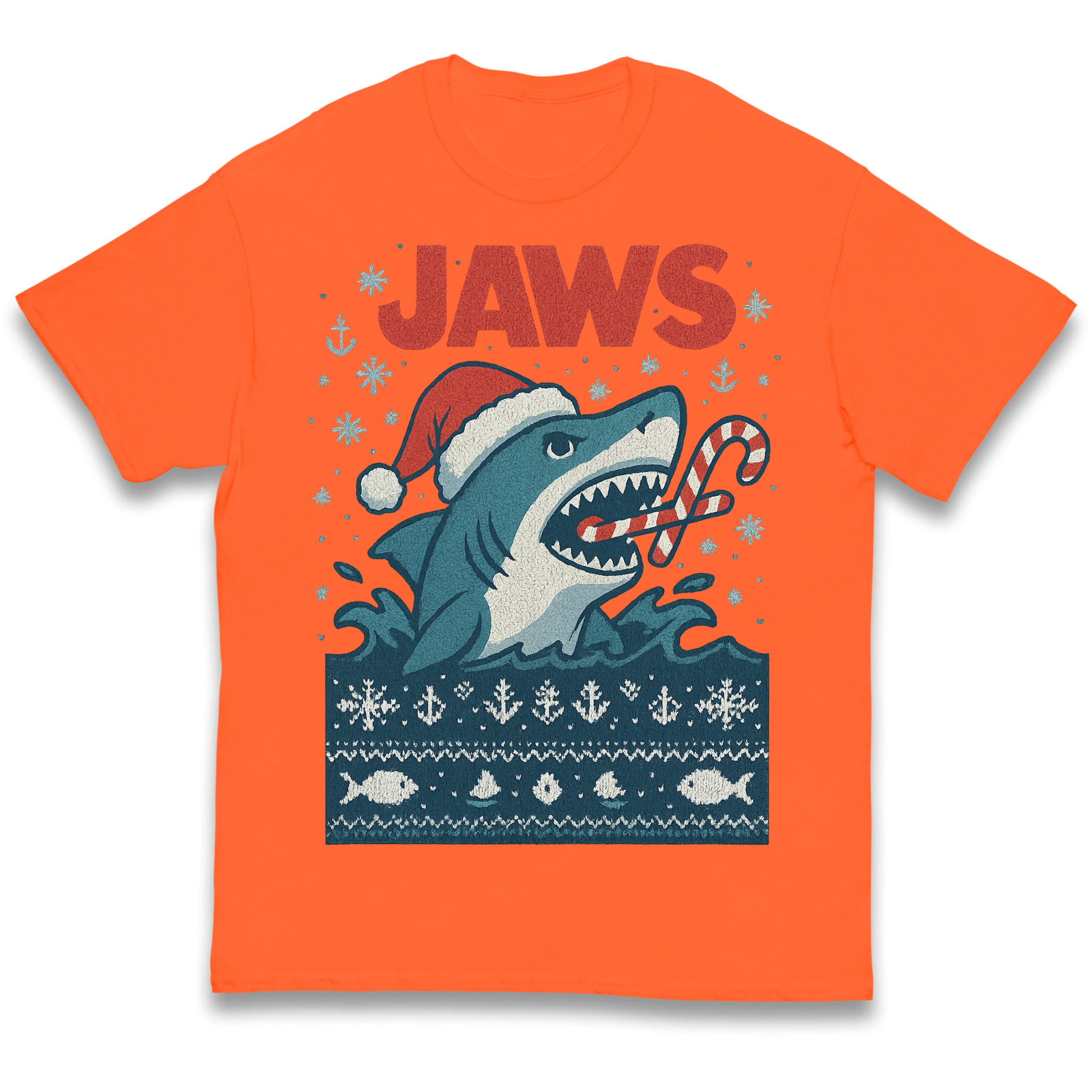 Jaws Christmas kids t shirt