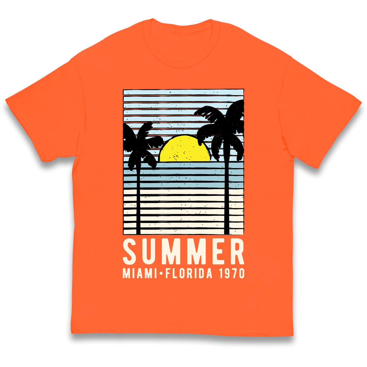 Summer Miami Florida 1970 kids t shirt