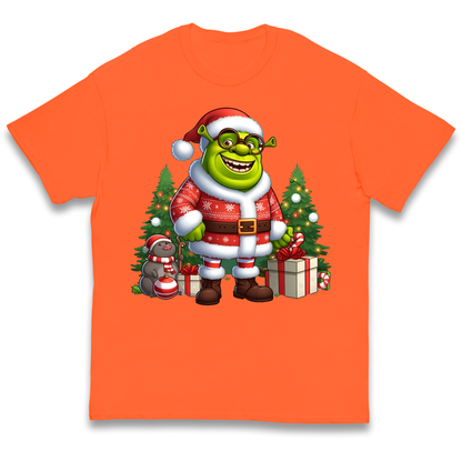 Shrek Santa Claus Presents kids t shirt
