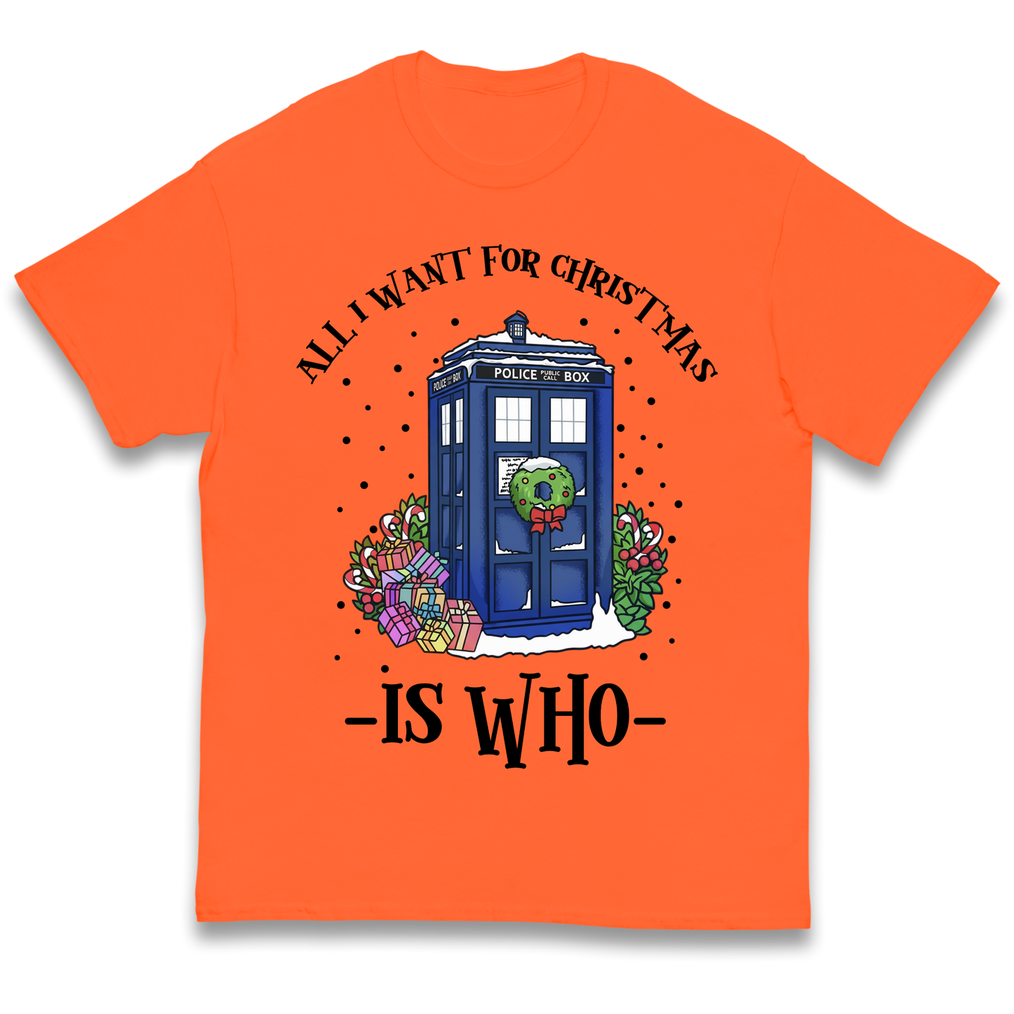 Dr Who Christmas kids t shirt