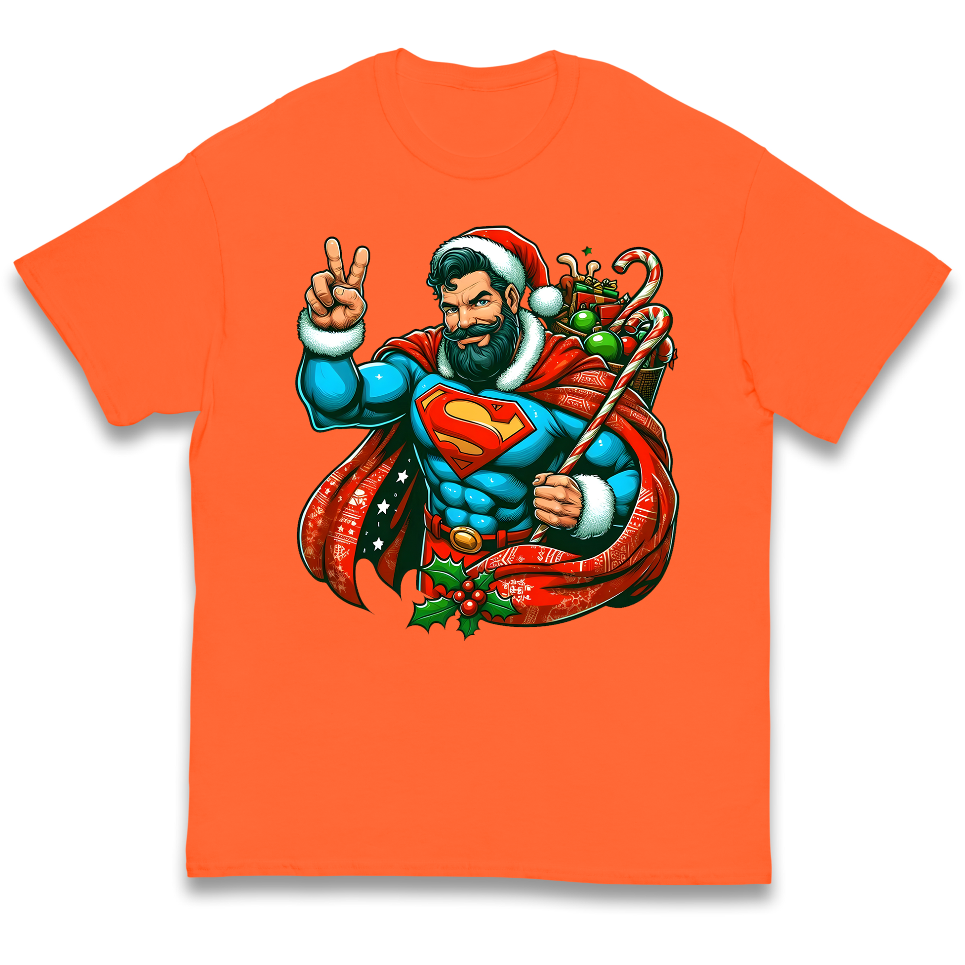 Superman Santa kids t shirt