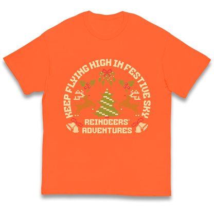 Keep Flying High In Festive Sky Christmas kids t shirt