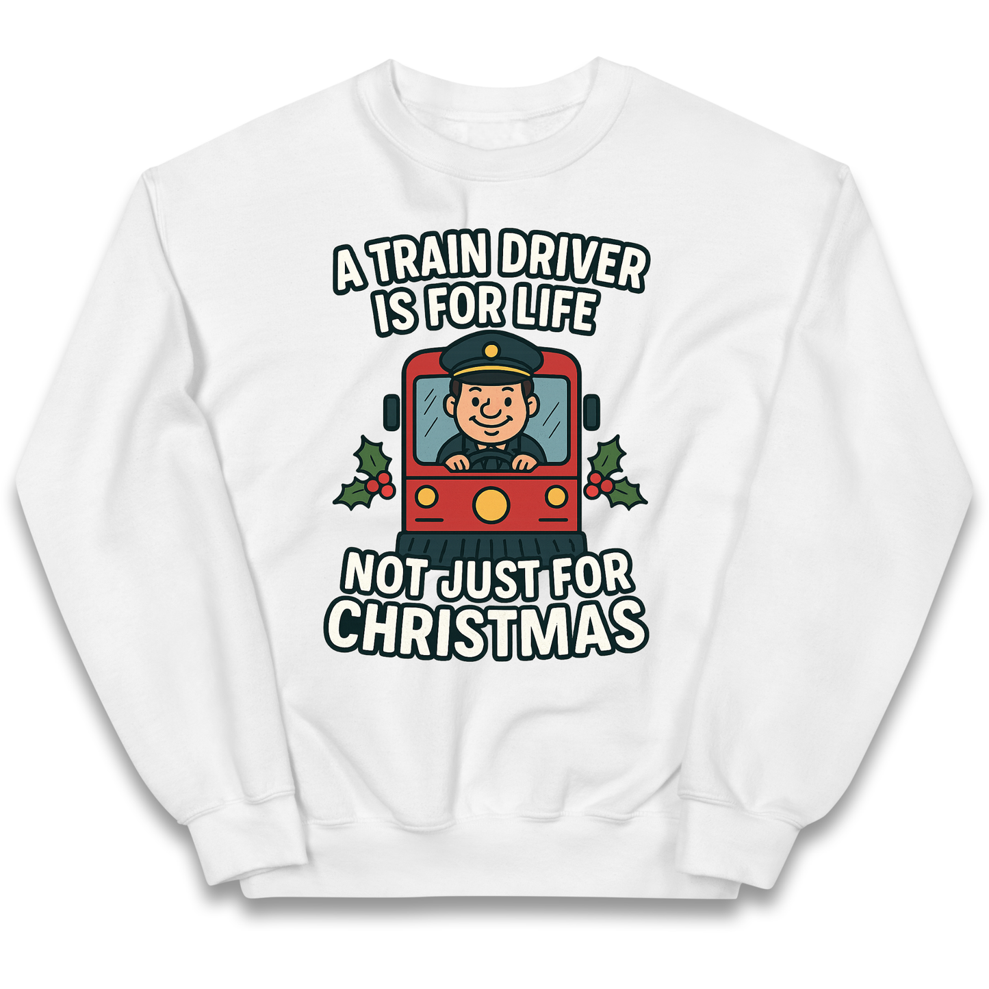 Train Driver Christmas Kids Jumper