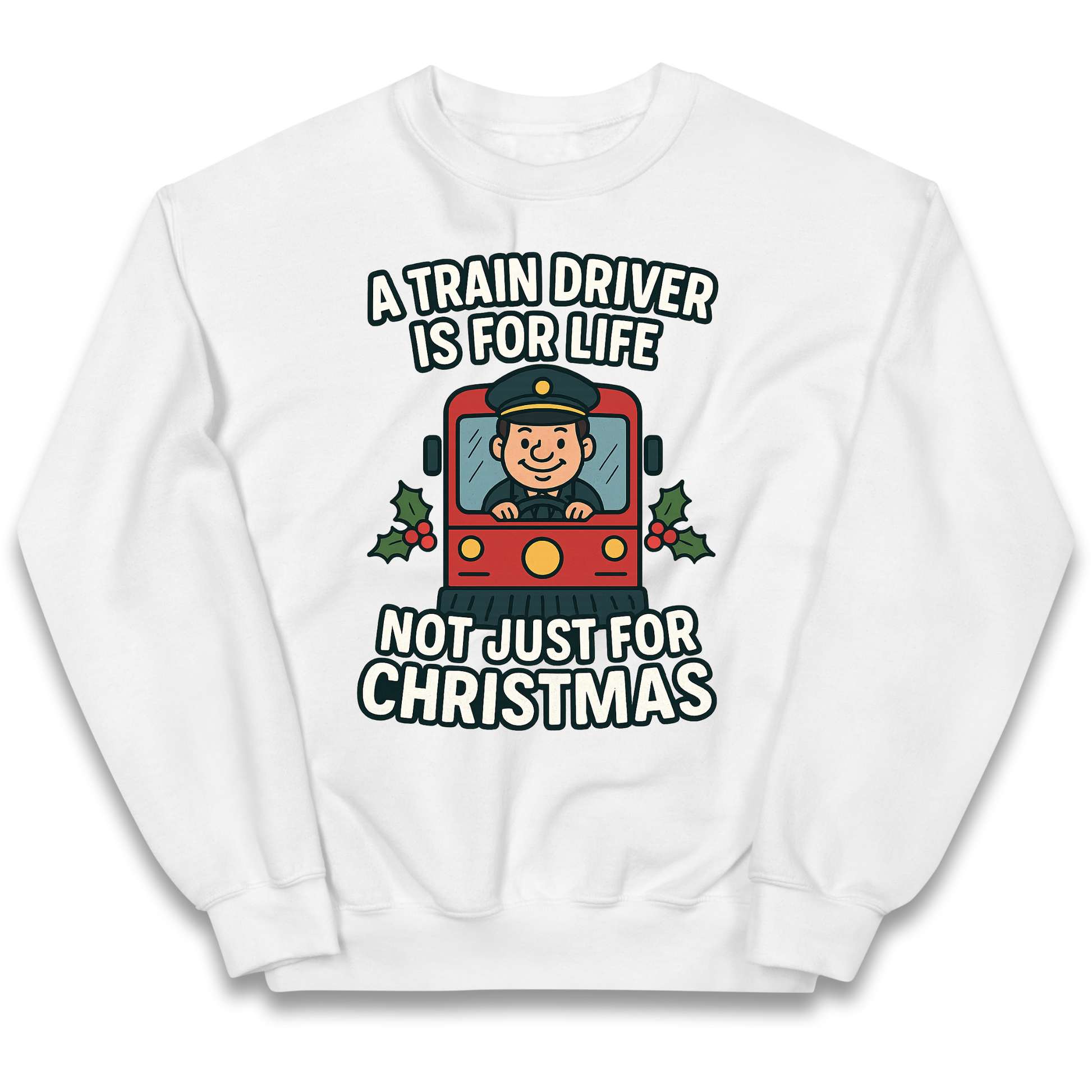 Train Driver Christmas Kids Jumper