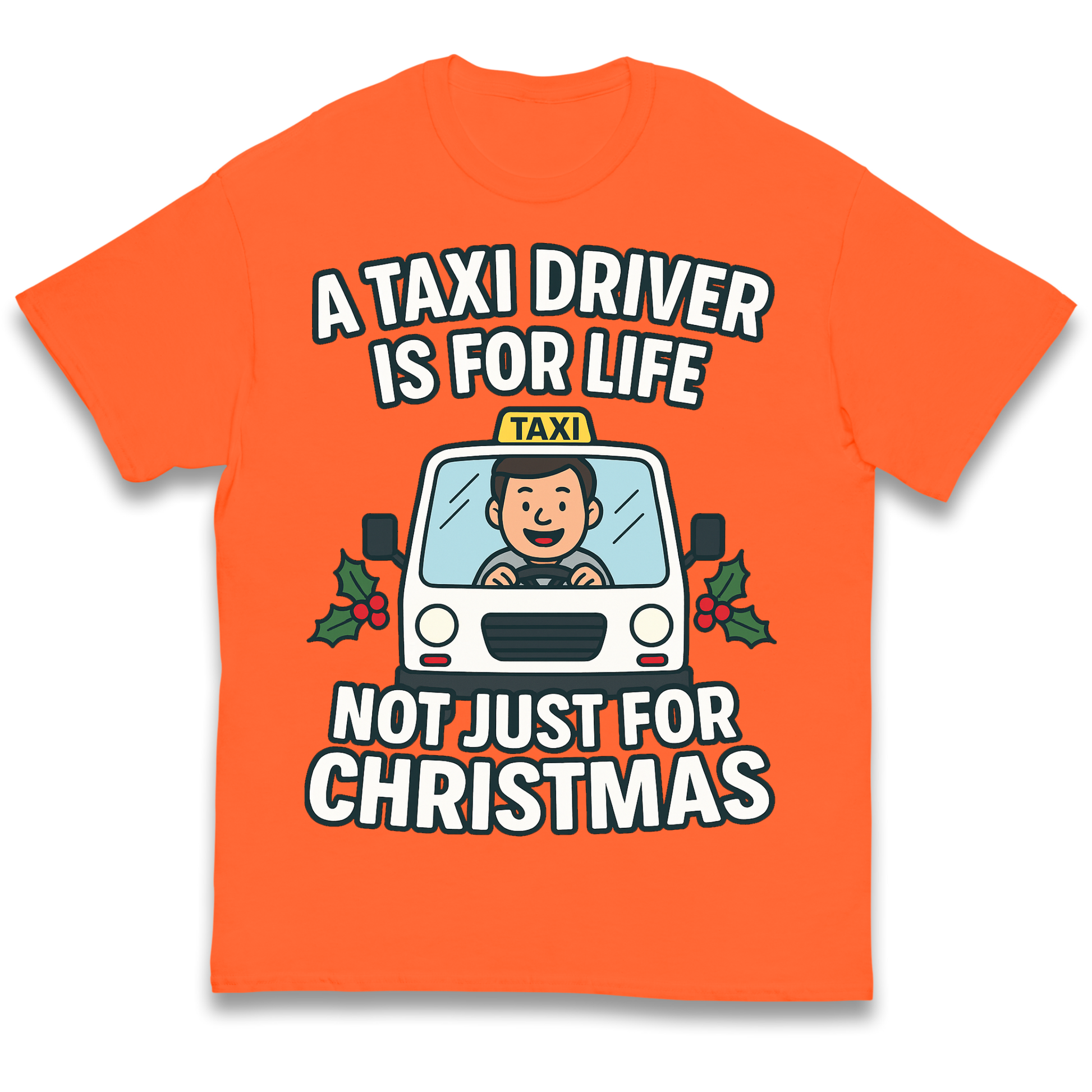 Taxi Driver Christmas Kids T Shirt