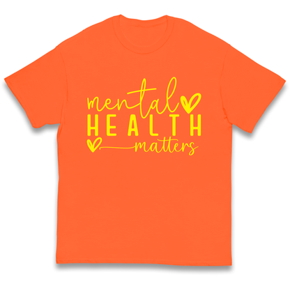 Yellow Mental Health kids t shirt