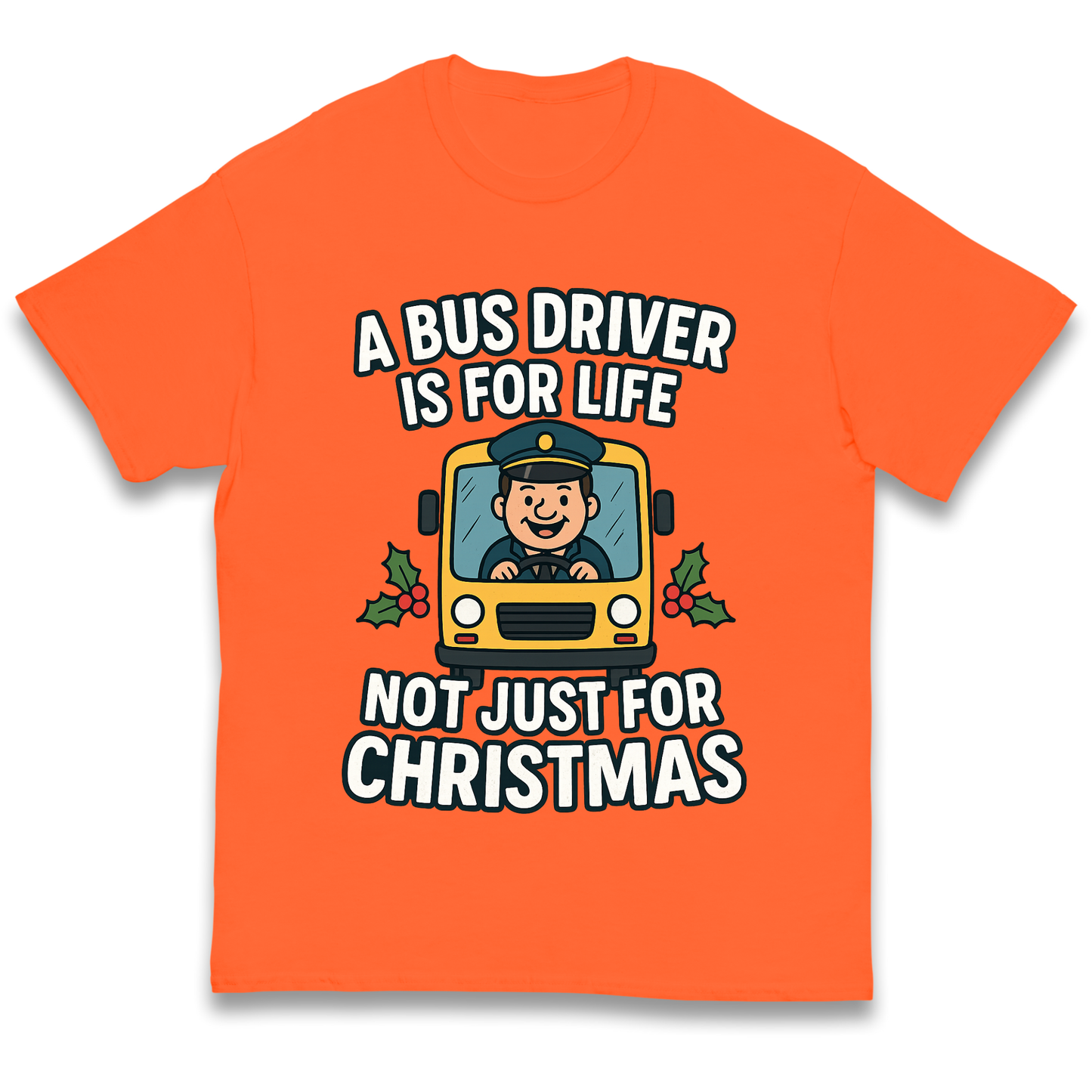 Bus Driver Christmas Kids T Shirt
