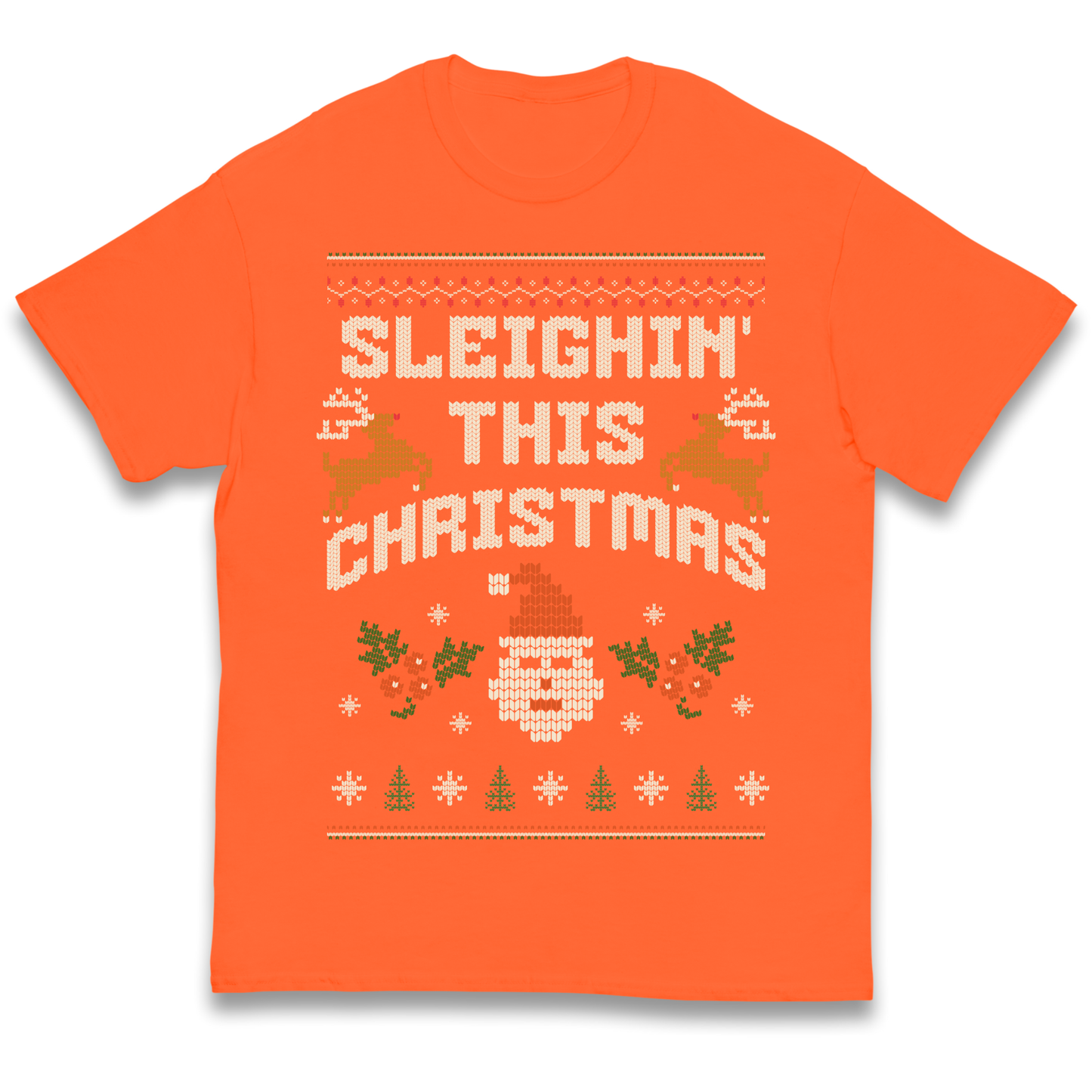 Sleighin This Christmas Christmas kids t shirt