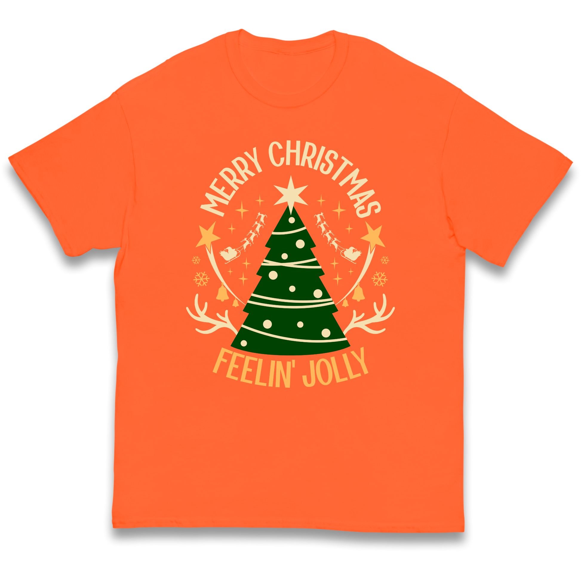 Merry Christmas Feeling Jolly Christmas kids t shirt