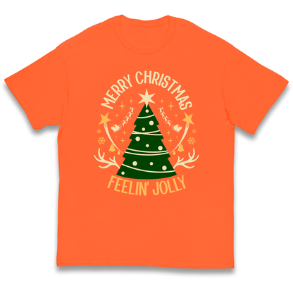 Merry Christmas Feeling Jolly Christmas kids t shirt