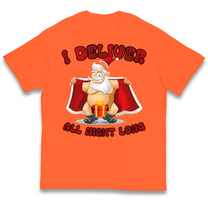 Santa Claus I Deliver All Night Long Christmas kids t shirt
